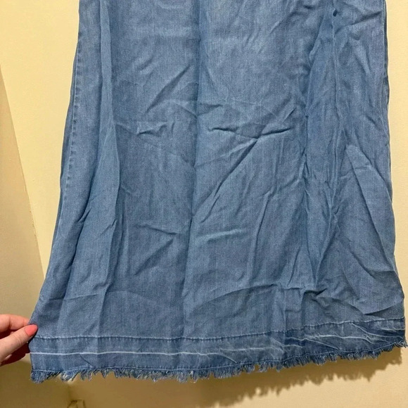 Women’s BeachLunchLounge Brand Denim Blue Short Sleeve Summer Midi Dress Size  S - Picture 9 of 15